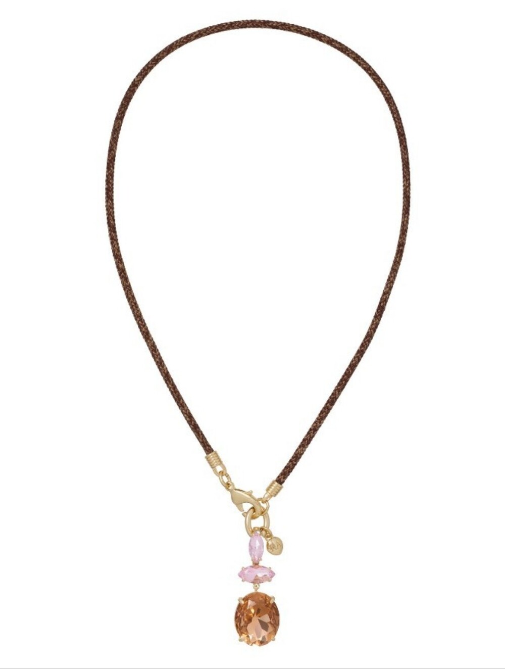 Roxanne Assoulin Crystal Granita Le Petite Cord Necklace